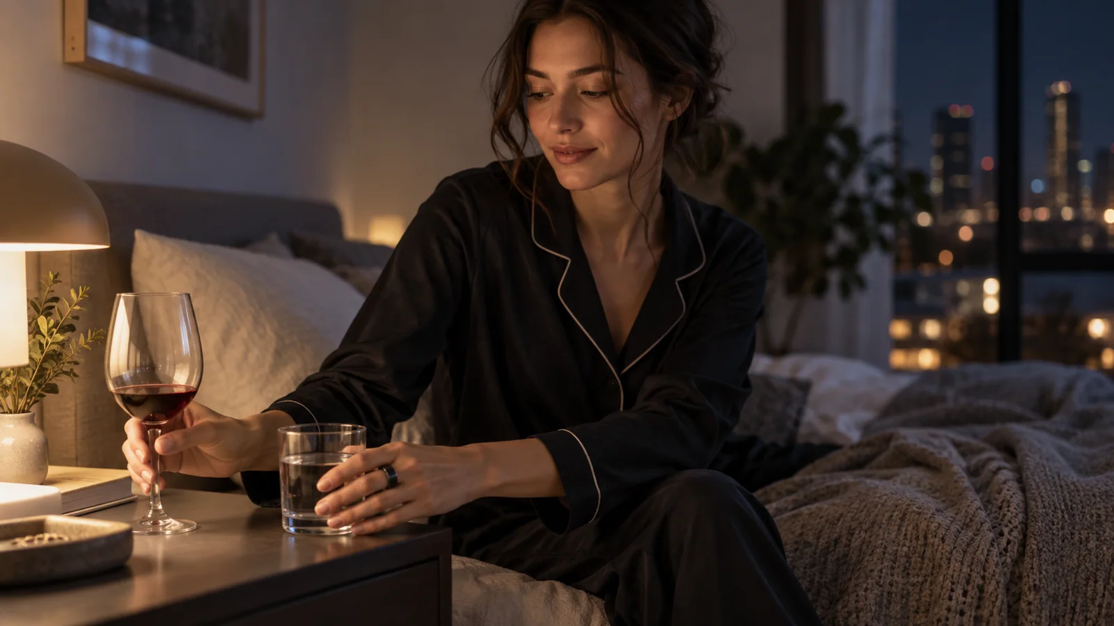 Why does your smart ring show poorer sleep after an evening drink—even when you fell asleep faster?